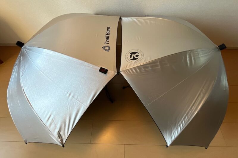 ゴッサマーギアとトレイルバムの日傘の比較