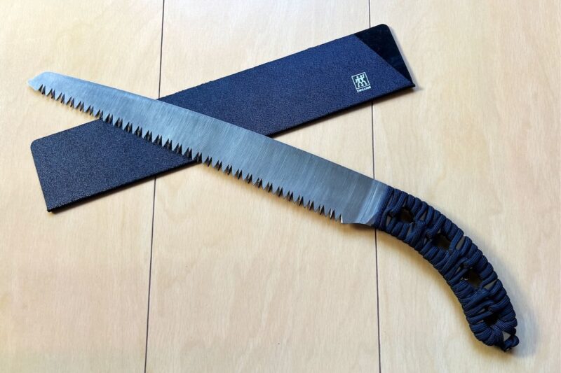 シルキーのゴム太郎（自作ハンドル）と包丁用ケース