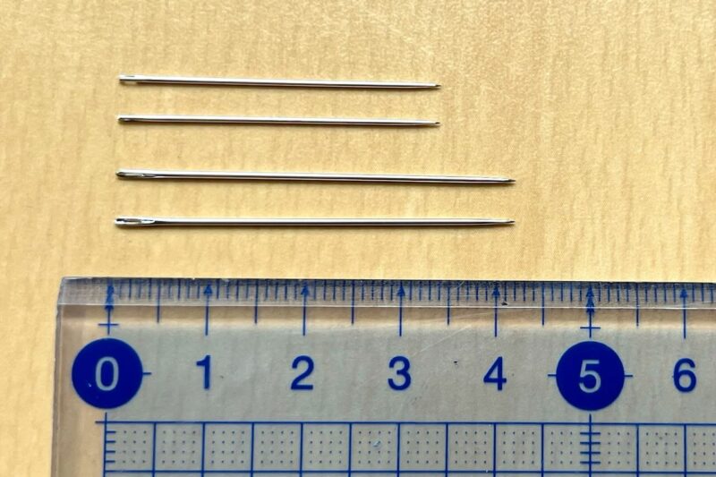 無印良品の携帯用ソーイングセットの針