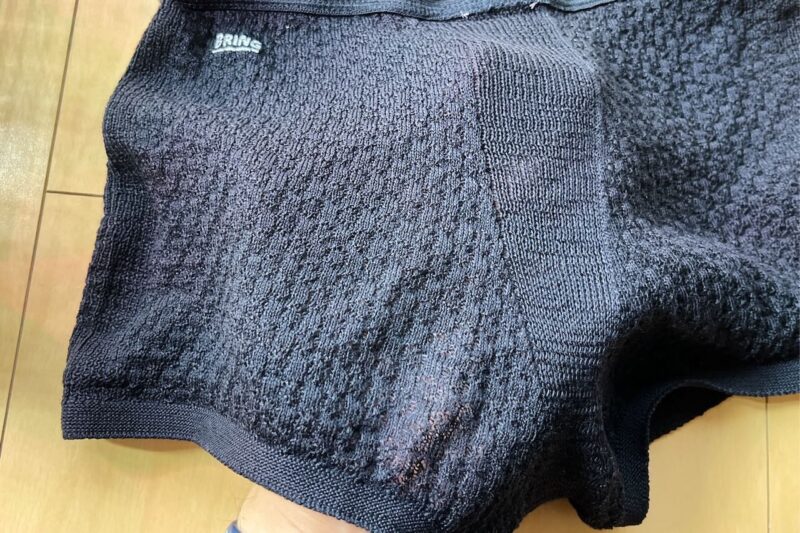 BRING WUNDERWEAR50/50の耐久性レビュー（穴あき）