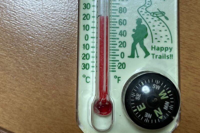 ハイカーズデポのルーマゲージ（温度計）
